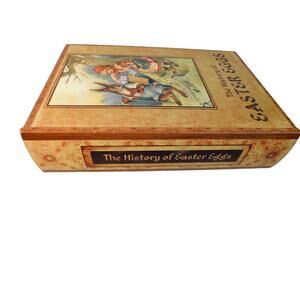 Open Road Brands The History of Easter Eggs Tabletop Faux Book Box Storage